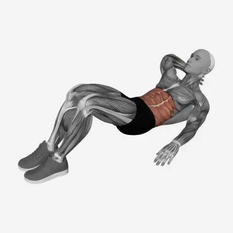 Alternate Oblique Crunch demonstration