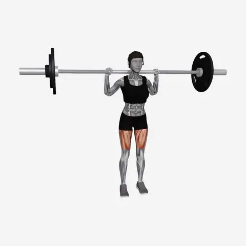 Barbell Curtsy Lunge illustration